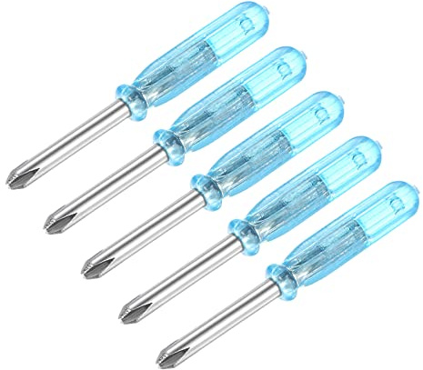 sourcing map Mini Cruciforme Tournevis, 3.0mm Croix Tête 45mm Longueur pour Petit Appareils électroménagers Réparation, 5 Pcs