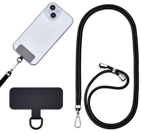 Cordon Para Movil Correa Movil Universal，Pegatinas Metálicas Para Teléfonos Móviles, Cuerdas Ajustables, Tirantes O Tirantes Para Liberar Las Manos.