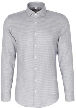 Silkesdekal herr business skjorta – slim fit – strykfri – Kent krage – långärmad – 100% bomull, Turkos, 39