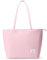 KALIDI Wasserdichte Tote Bag mit Reißverschluss – Leichte Shopper Schulter Tasche für Arbeit Uni,Rosa