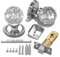 Bwintech 1 Par Cromo Cepillado Crystal Pomos de las Puertas, 65mm Palace Style Crystal Manija de la Puerta Interior con el Kit para el Pasaje, Dormitorio, Pasillo