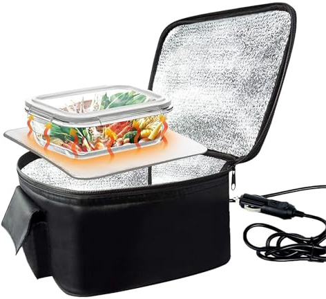 Scaldavivande per auto, scaldavivande per auto - Lunch Box scaldavivande portatile 12V - Lunchbox riscaldante a temperatura costante per adulti, uso su camion per auto, mantiene il cibo caldo