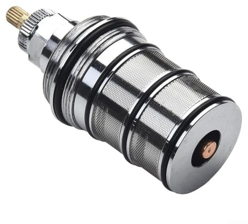HOgardenME Thermostatische Ventilspule Duschtemperaturregelung Messing Ersatz Thermostatkartusche Thermostatischer Wasserbadheizer Mischbatterie Kartusche Duschpaneel mit Thermostat Armatur GP0000250