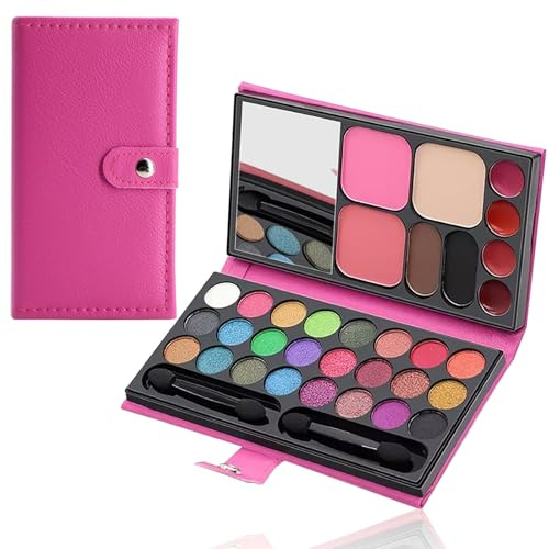 Kinderschminke Set, 33 Farben Waschbarer Kinder Make-up Spielzeug, Sicher Ungiftig Schminke Kinder Mädchen, Weihnachts Geburtstags Geschenke für Mädchen 5-12 Jahre