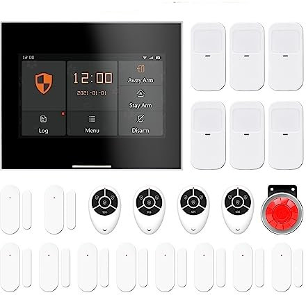 Smart Home Alarm System 22 Kits Wireless Wifi GSM 4G Touch Burglar Security System 433Mhz