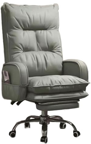 Loungesessel Wohnzimmer mit Hocker Latex Multifunktionale Liegefläche Lesesessel Doppelt Gepolstert Heben und Drehen Relaxsessel für Wohnzimmer, Schlafzimmer(Gray)