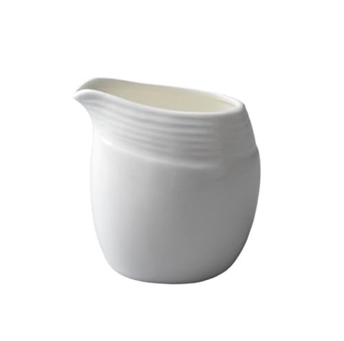 Huangj-0527 Saucièren Saucenschüsseln 6,8 OZ/200 ml kleine Sauciere aus weißer Keramik for Servieren köstlicher Saucen, Dressings und Bratensoßen für Milch, Soßen
