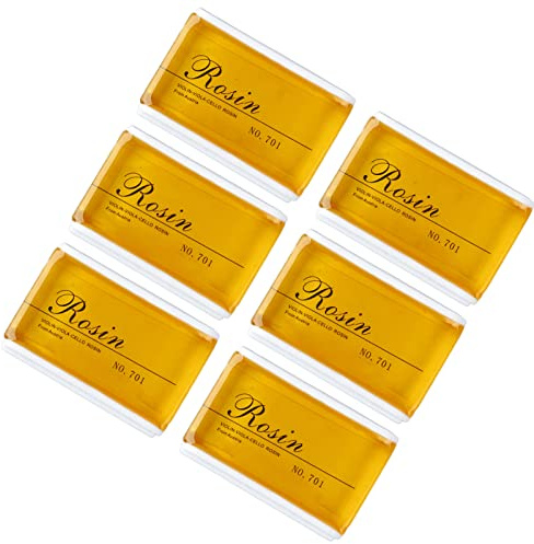 6pcs Niedriger Violin -Rosen -Bow St. Accessoire für Bratsche Cello Iversal Red (Rot) (YELLOW)