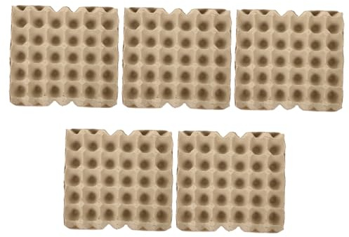Healifty Organizer per Uova in Cartone Naturale 30 Pezzi Multi-griglia per Protezione e Trasporto Sicuro in Frigorifero