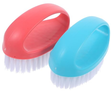 TOPPERFUN 2pièces Brosses à Ongles Nettoyage Brosses Exfoliantes pour Ongles Outils de Manucure