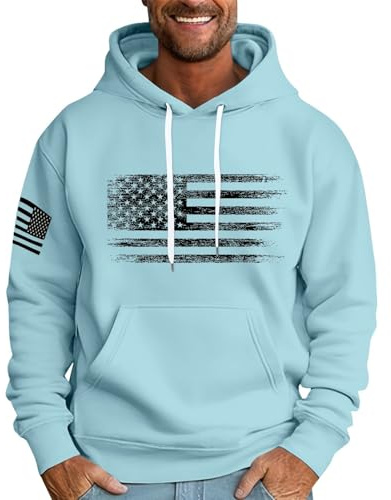 MOKBAY Sudadera Hombre con Capucha Hoodie Trabajo Sudadera Sweatshirt Hombre Casual con Bolsillos