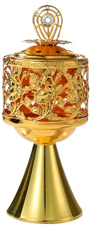 Porta Incenso In Ferro | Brucia Profumi Cavo Arabo In Ferro,Accessorio Decorativo Da Scrivania, Censiere Per Interni, Per Meditazione, Casa, Hotel, Sala Yoga, Tempio, Chiesa