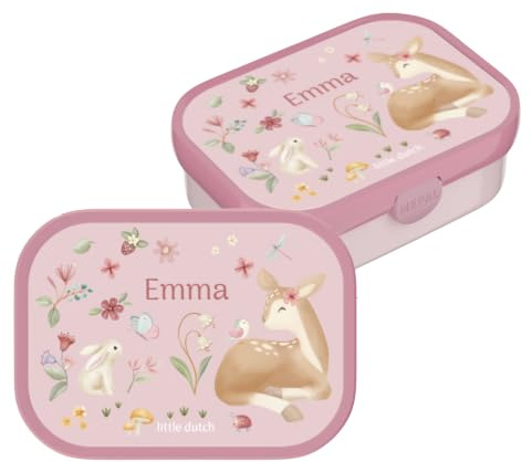 Mepal Campus Lunchbox mit Namen Little Dutch – 750 ml – Fairy Garden