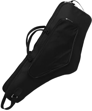 Altsaxophon Tasche Wasserabweisend Stoßfest Rucksack für Musiker Schwarz | Oxford Stoff mit Schwamm Polsterung, Schlichtes Design, Multifunktional, Passend für Alt Saxophon