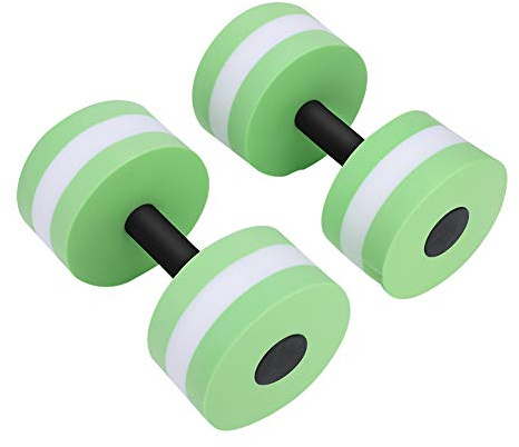 1 Paar Wasserschwimmer Bodybuilding Training Fitness Yoga Hantel Langhantel (grün)