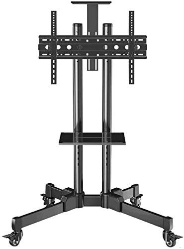 Universal Swivel Table Top TV Stand Stainless Steel TV Floor Stand s for 15 32 Inches TVs Black TV Floor Units for Living Room on Wheels Cas