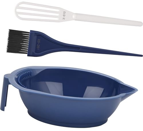 Kit de teinture pour cheveux - Bol de coloration - Brosse et mélangeur pour bricolage - Outils de salon de beauté - Kit d'outils de mélange de couleurs - Bol, brosse et fouet