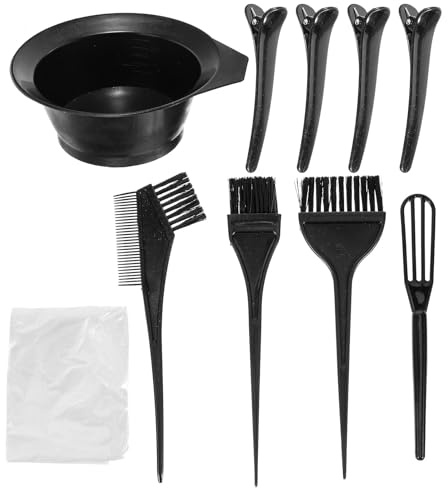 RUNROTOO Professional Hair Coloring Kit No Hair Dye Mixing Bowl with and Brush Set No Salon Use