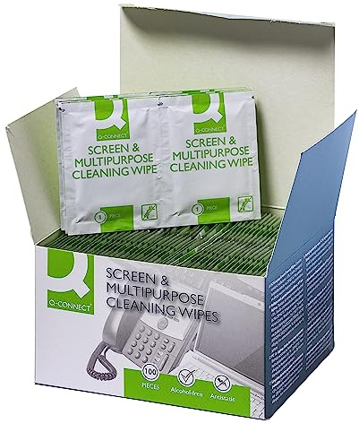 Q Connect Screen and Multi-Purpose Wipes (Pack of 100)