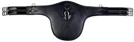 HKM SPORTS EQUIPMENT Sattelgurt mit Brustschutz, schwarz, 110, 558053, M