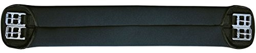 HKM 6281 Softoprensattelgurt, Sattelgurt Softopren Rollenschnallen, Schwarz, 100