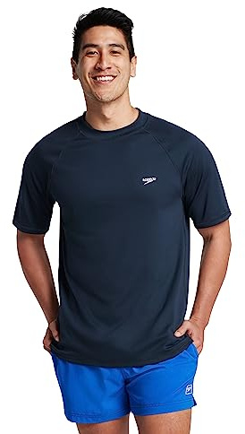 Greucy-darkSpeedo herr UPF 50+ kortärmad Rashguard