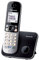 Panasonic KX-TG6811FRB DECT Téléphone Numérique Sans Fil, Base et Combiné Mains Libres, Identification de l'Appelant, Blocage des Appels Indésirables, LCD Mode Éco, Touche Fonction Intelligente,Noir