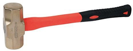 KS Tools 963.2090 - Massette octogonales - Manche tri-matière - Tête 5000g, 900mm - Gamme BRONZEplus - Antidéflagrant - Alliage Aluminium-Bronze