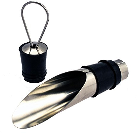 Weinausgießer KG01 mit Verschluss aus Edelstahl, von Kobert Goods