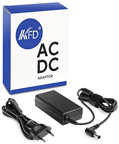 KFD Netzteil 19,5V Ladegerät für Sony KDL-32WD757 Bravia TV KDL40R455C KDL-32 KDL-40 PSE50072 EU Samsung U32J590 Fernseher VGP-AC19V63 149333214 KDL-32RE405 KDL-48W705C KDL-32WD755 32W705B Stromkabel