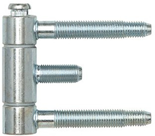 Stahlzargenband 3-tlg. f. gefälzte Holztüren, Band 18 x 61 mm, Stahl verzinkt