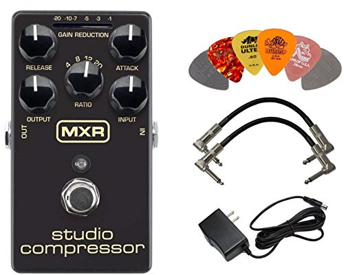 MXR M76 Studio Compressor Analog Guitar Effect Pedal + Cables