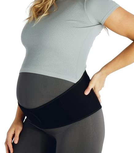 Belly Bandit Upsie magen graviditetsstödband – säker formad passform med varm/kall förpackning – svart/naken – S till XL XXL Svart