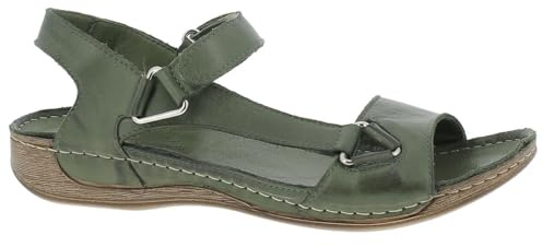 Andrea Conti Damen Sandalette Sandale, Oliv, 41 EU