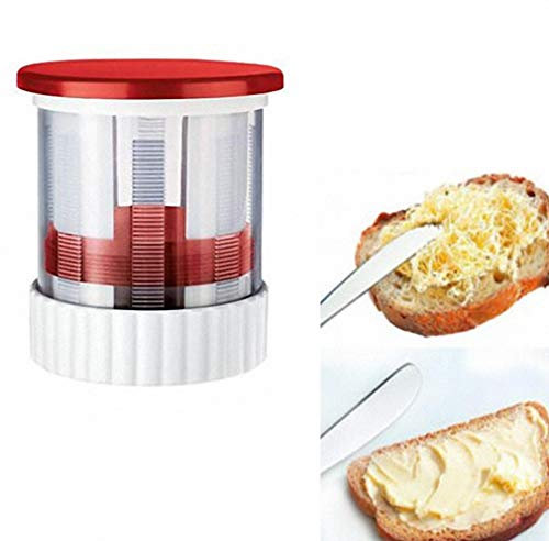 Rallador de queso, Rallador de queso inoxidable Rotary Butter Mincer Mill Butter Cheese Gadgets Rallador Molino