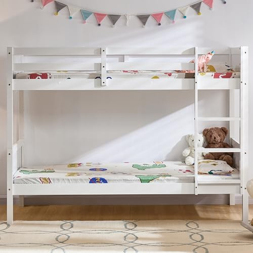 Junior Vida Gemini Detachable Single Bunk Bed White 3ft