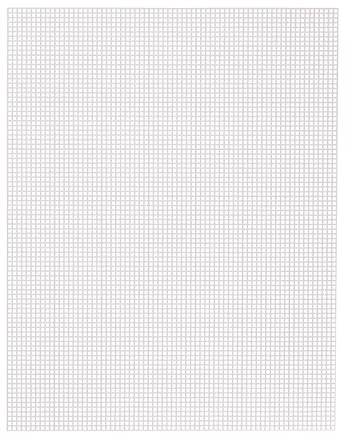 Vaessen Creative Lot de 10 toiles en plastique, feuilles de maille flexible pour travaux manuels, broderie et point de croix, dimensions 26 x 34 cm, blanc