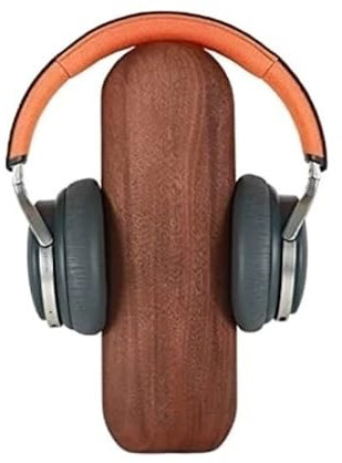 Headphone Stand Headset Holder Headset Stand Universal Wood Headphone Stand Walnut/Beech+Brass Earphone Holder Bracket Desktop Display Shelf For Gaming Headset Headphone Holder (Blue : Black walnut)
