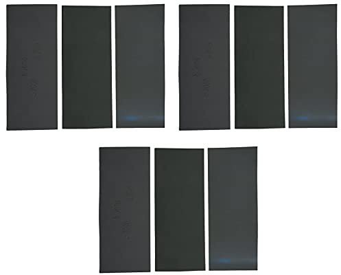 Ferleiss 9 Pcs 3000 5000 7000 High Grit Wet and Dry Sandpaper Assortment Drywall Sanding Paper 9 X 3.6 Inch for Car Paint Body Automotive Polishing