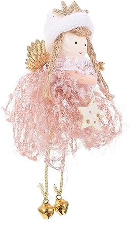 TOYANDONA 1 Pc piccola bambola angelo giocattoli per ragazza giocattoli da ragazza decorazioni natalizie arredamento ornamento di angelo ciondolo Natale pendente ciondolo in stoffa