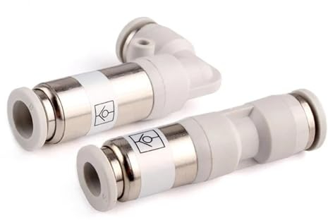 Pneumatisches Einweg-Rückschlagventil, SMC-Typ, gerades Steuerrückschlagventil, 4 mm, 6 mm, 8 mm Schlauch, Verbindungsrohr, Steckverbindungen (Color : SPU, Size : 12mm)