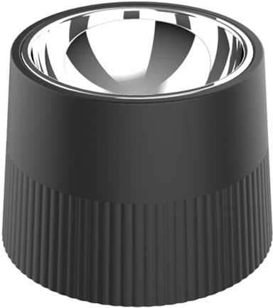 iFutniew Cuenco elevado para perros, comedero elevado para perros con cuenco extraíble de acero inoxidable para alimentos y agua, antideslizante para perros, color negro, fácil de usar