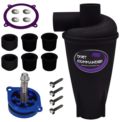 DUST COMMANDER DLX DIY BUNDLE - filtre cyclonique deluxe DUST COMMANDER DLX + soupape anti-écrasement DUST-SP