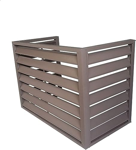Abdeckung klimaanlage außengerät Klima splitgerät Abdeckung der Außenklimaanlage Outdoor Sonnenschutz Abdeckung Umfassender Outdoor-Winterschutz Geeignet für Outdoor und Garten (Color : Brown