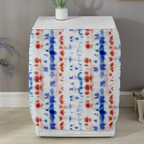 Highdi Graffiti Housse de Protection pour Machine à Laver, Chargement Frontal Housse La Poussière avec Ouverture Frontale pour Linge Domestique (Tie-Dye 5,Capacité S 6~7.5KG)