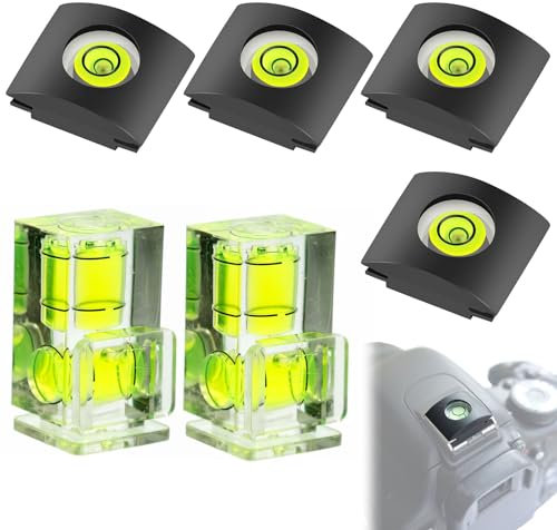 Niveau de Soulier Chaud,Niveau à Bulle des Chaussures,Niveau à Bulle,Niveau à Bulle des Chaussures Chaudes,Caméra Hot Shoe Niveau,Caméra Hot Shoe Niveau Caméra Niveau à Bulle,6Pack 2 Axes et 1 Axe