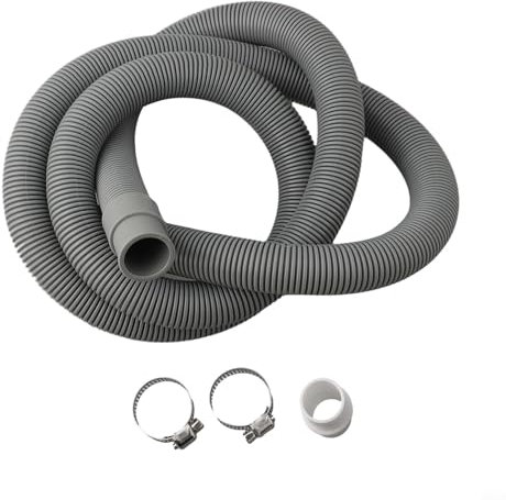 Extendable Hose Pipe,Retractable Hose Pipe,Drain Hose Extension Pipe, Extendable Drain Hose PP Drain Pipe Dishwasher Hose Extender Kit(150CM)