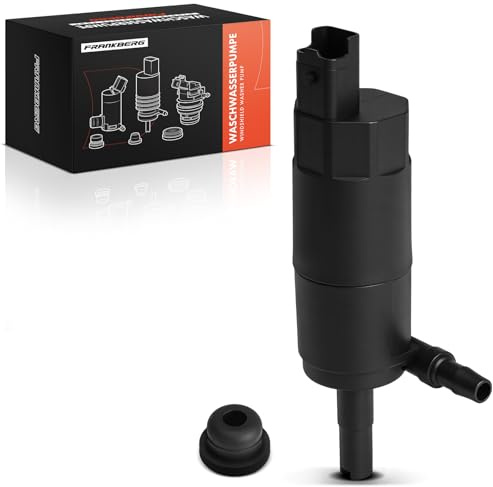 Frankberg Scheibenwaschpumpe Waschwasserpumpe Scheibenreinigung Vorne | Kompatibel mit 207 WD WA WC WK C3 II SC 307 3E 3B 3H C3 I FC FN C2 JM Replace# 9641086680 4-Polig