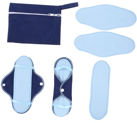 HAMPPLIES Set de Protège-slips Lavables Polaire Douce Absorption Renforcée Confortable pour Femmes Post-accouchement et Période Protection Hygiénique Réutilisable