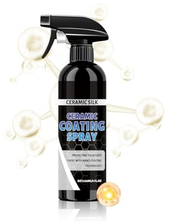 Revêtement Céramique en Spray Pour Voitures | 120ml Agent de Protection Automobile | Détail Auto Agent Hydrophobe Pour Peinture Vitre Jante Phare | Caravane Moto Nautique Pare-Brise